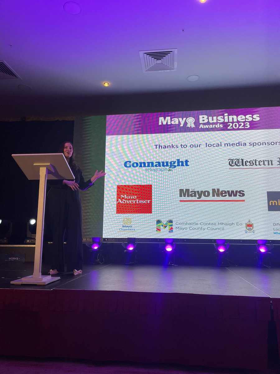Mayo Business Awards and we’re off