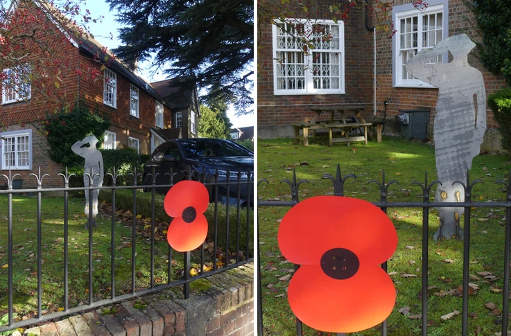 For Remembrance Day, Buxton Building supports ACS Stainless Steel in raising funds for ABF The Soldiers Charity. Our steel soldier stands guard outside our offices, honoring those who served. #ACSsoldier #LestWeForget #RemembranceDay