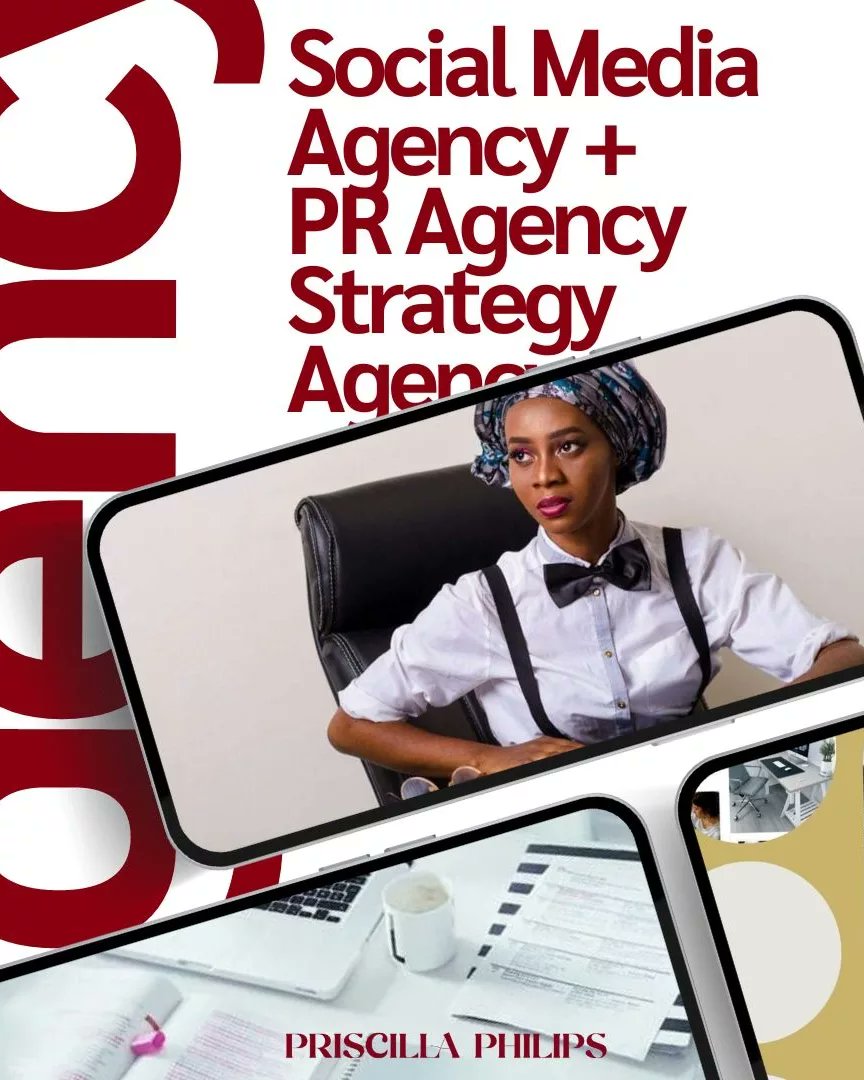 A Strategy Agency that does your marketing thinking for you. 

I provide you with all your business communication to sales marketing thinking strategy.

#priscillaphilipsAgency