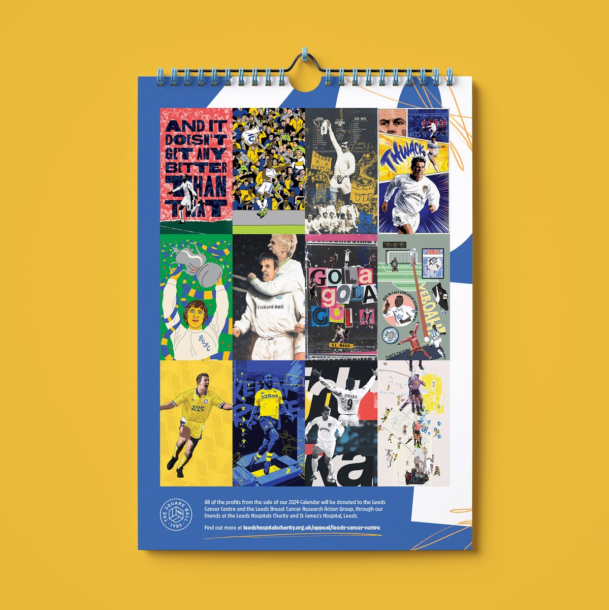 The cover is taken from our 2024 charity calendar, which celebrates 12 goals from #LUFC history – late winners, promotion clinchers, and a few net smashers. Get it now! thesquareball.net/shop/tsb-2024-…