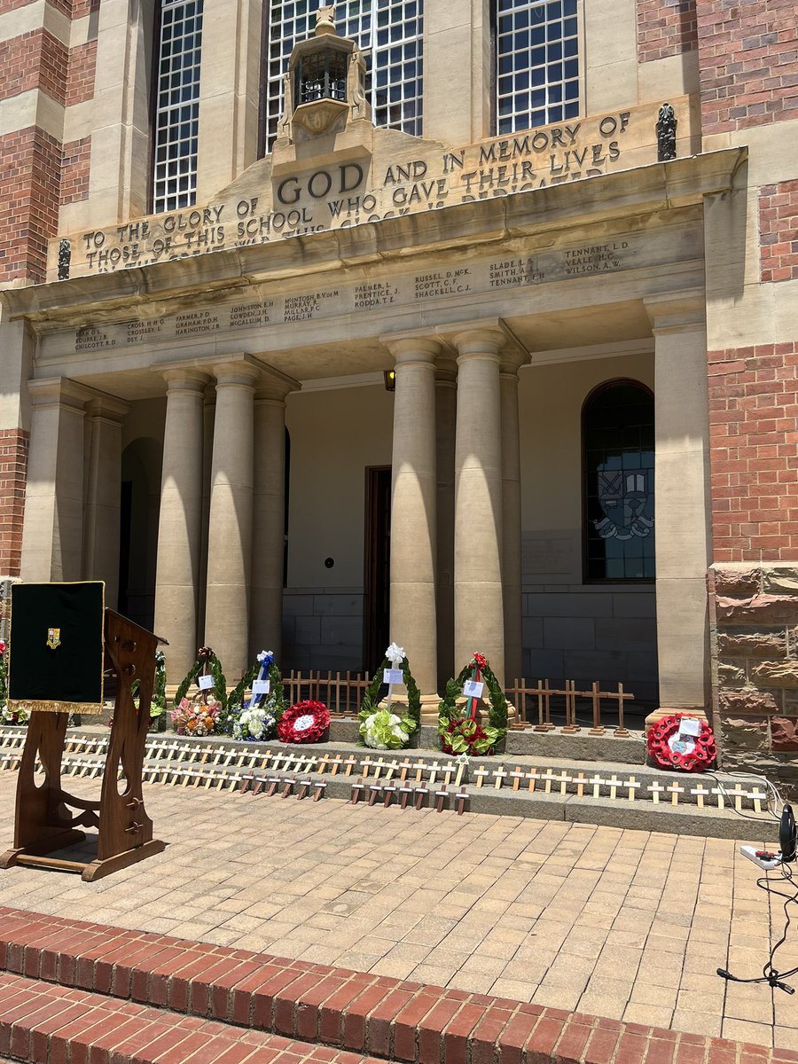 Remembrance Day at Pretoria Boys High. “We will remember “