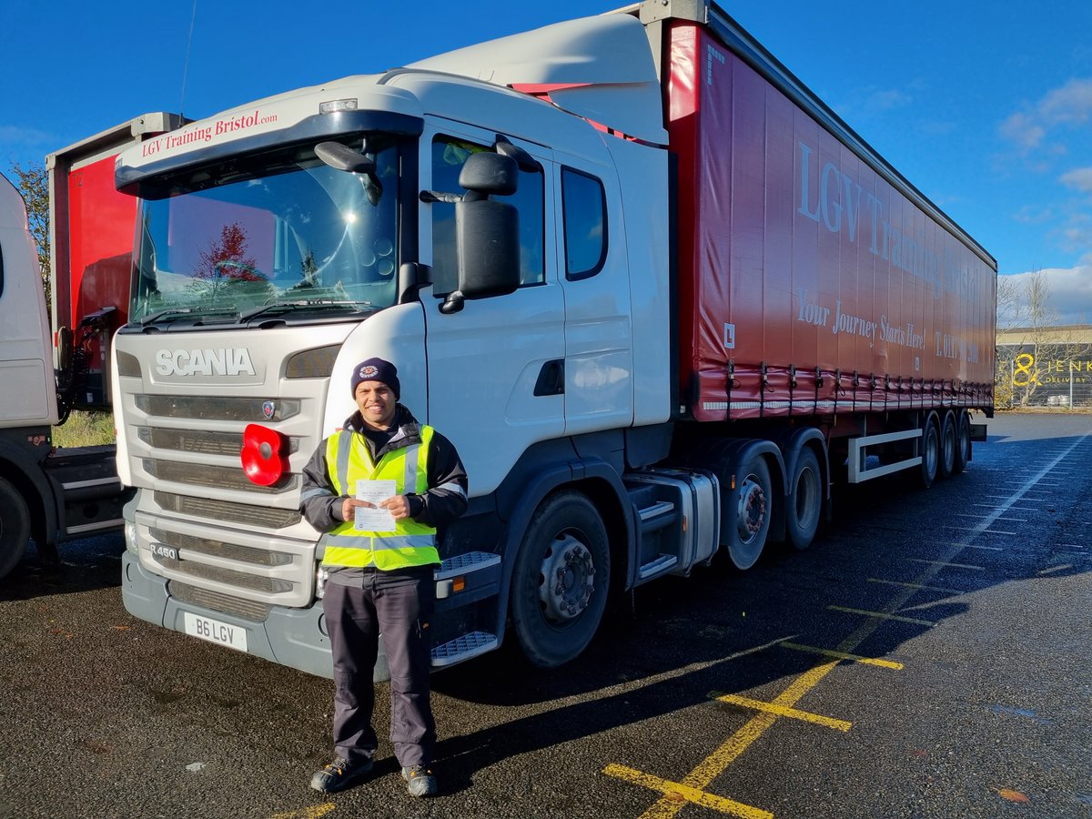 Congratulations to Danny, on a well deserved first time, Cat.C+E test pass today and with no driving faults whatsoever. Keep up the safe driving mate. We wish you all the very best for the future! LGVTrainingBristol.com #YourJourneyStartsHere