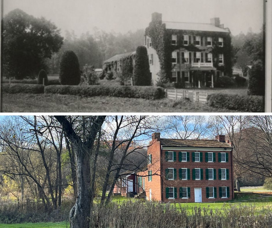 Hale House 1900 vs 2023.
The Hale House "Old Brick" was built in 1825 by Jonathan and his sons. It was home to the Hales for three generations before being bequeathed to the Western Reserve Historical Society by Jonathan's great-granddaughter, Clara Belle Ritchie in 1956.