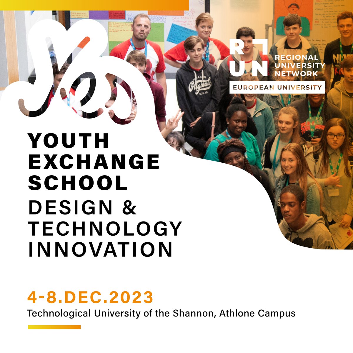 Want to end the year with a short mobility experience? ✈️

Join the ultimate RUN-EU adventure with a Youth Exchange School, aka YES, in Ireland!

+INFO: bit.ly/YES_Design_Tec…
#run_eu