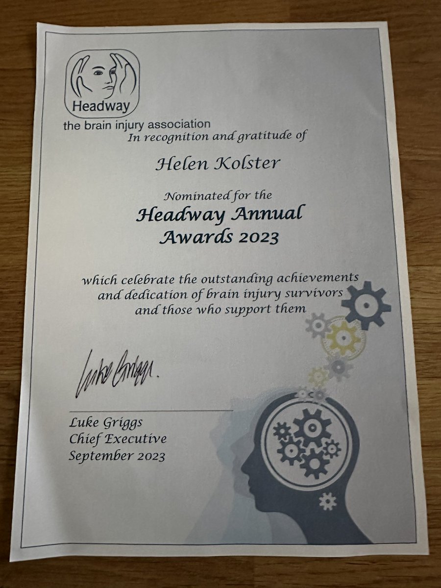 Neuro OT Ltd (@helenkolster2) on Twitter photo Honoured to have been nominated for the Headway Outstanding Achievement Award after almost 15 years of volunteering with <a href="/HeadwayTyneside/">Headway Tyneside</a>. Although I have to say, the pleasure was all mine ❤️ <a href="/Rachellees2018/">Rachel Lees</a> <a href="/LeeSimpson_1/">Lee Simpson</a> @MNakonesky @SleepUnLtd <a href="/JessLyth09/">Jessica Meadows</a> <a href="/1Sophie_Moore/">Sophie Moore</a> Honoured to have been nominated for the Headway Outstanding Achievement Award after almost 15 years of volunteering with <a href="/HeadwayTyneside/">Headway Tyneside</a>. Although I have to say, the pleasure was all mine ❤️ <a href="/Rachellees2018/">Rachel Lees</a> <a href="/LeeSimpson_1/">Lee Simpson</a> @MNakonesky @SleepUnLtd <a href="/JessLyth09/">Jessica Meadows</a> <a href="/1Sophie_Moore/">Sophie Moore</a>