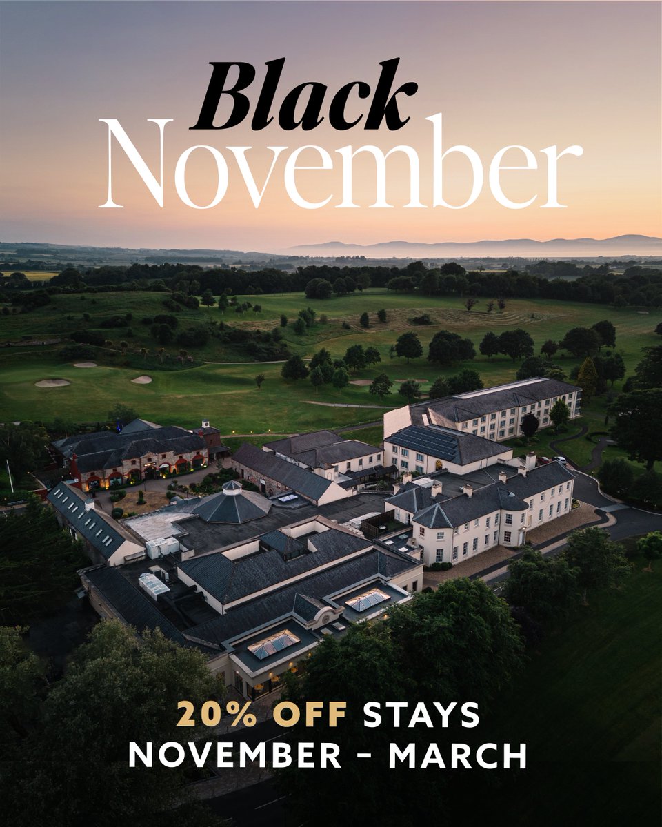 Black November ✨ 𝟐𝟎% 𝐎𝐅𝐅 𝐬𝐭𝐚𝐲𝐬 𝐍𝐨𝐯𝐞𝐦𝐛𝐞𝐫 - 𝐌𝐚𝐫𝐜𝐡 𝟐𝟎𝟐𝟒 Black Friday comes early...plan ahead and enjoy 20% off your next stay between Nov - March 2024! Offer ends on Monday 27th Nov ✨ Book Online: bit.ly/3QdkFj8