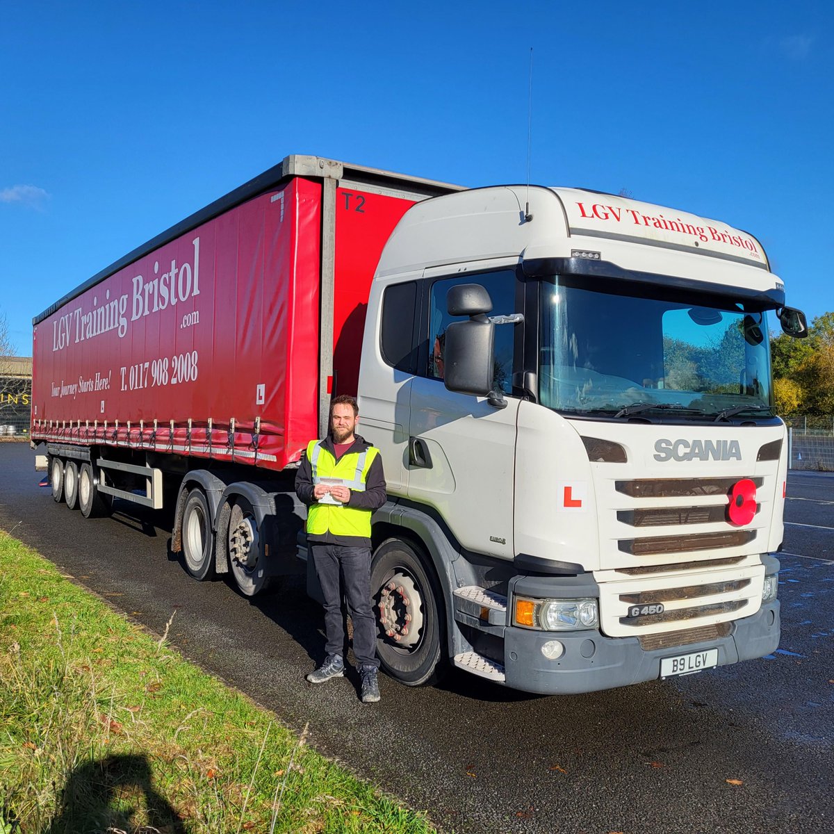 Congratulations to Ben, on a well deserved first time, Cat.C+E test pass today and with no driving faults whatsoever. Keep up the safe driving mate. We wish you all the very best for the future! LGVTrainingBristol.com #YourJourneyStartsHere