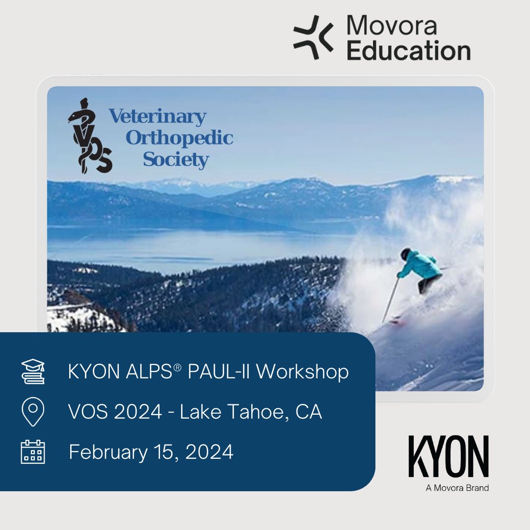 We'll see you @ VOS 2024⛷️ Carve out some time between carving up the 🏔️ to join us for the KYON ALPS PAUL-II Workshop! Claim your spot TODAY➡️ eu1.hubs.ly/H064wy10
#vos2024 #vosconference2024 #veterinarymedicine #veteducation #vettraining #vetsurgery #vetmed #veterinarian