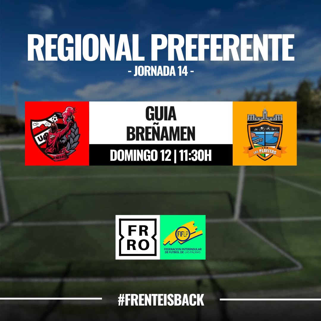 Este domingo volvemos al Octavio Estévez !! #FrenteIsBack ♥️🖤 <a href="/udguia/">Unión Deportiva Guía</a>
