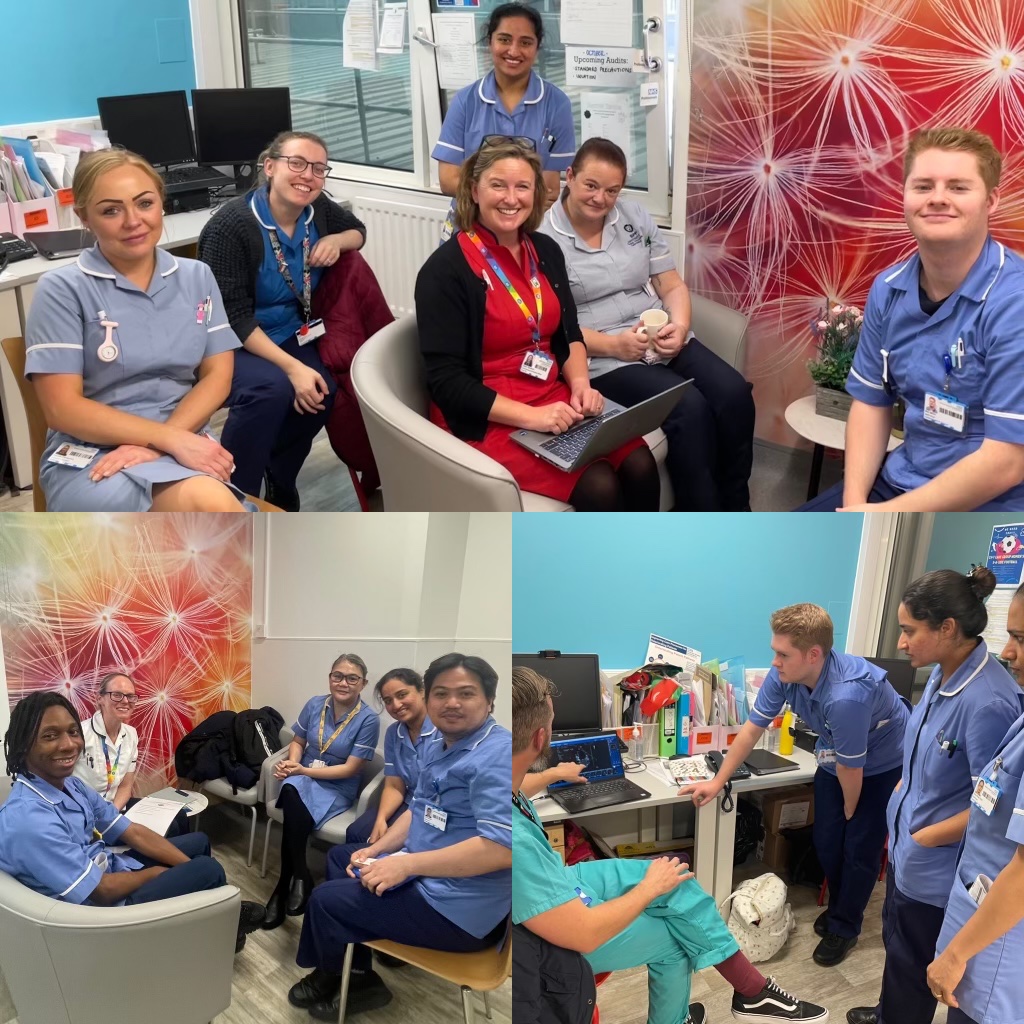 What a great day at CCU where our staff was updated on hydration chart using Inpatient noting by Sarah (Chief Nursing Informatics Officer), and fall prevention by Hannah Woods, and echo teaching session by Tom. 
#digitalnursing
#inpatientnoting
@CVTEducation_UHS
@Brookeshealth