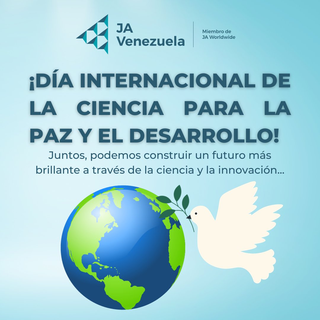 Día Mundial de la Ciencia para la Paz y el Desarrollo, celebramos el poder de la ciencia para iluminar el camino hacia un mundo más pacífico y sostenible.

La ciencia es una fuerza para el bien, capaz de abordar los desafíos globales y contribuir al desarrollo sostenible.