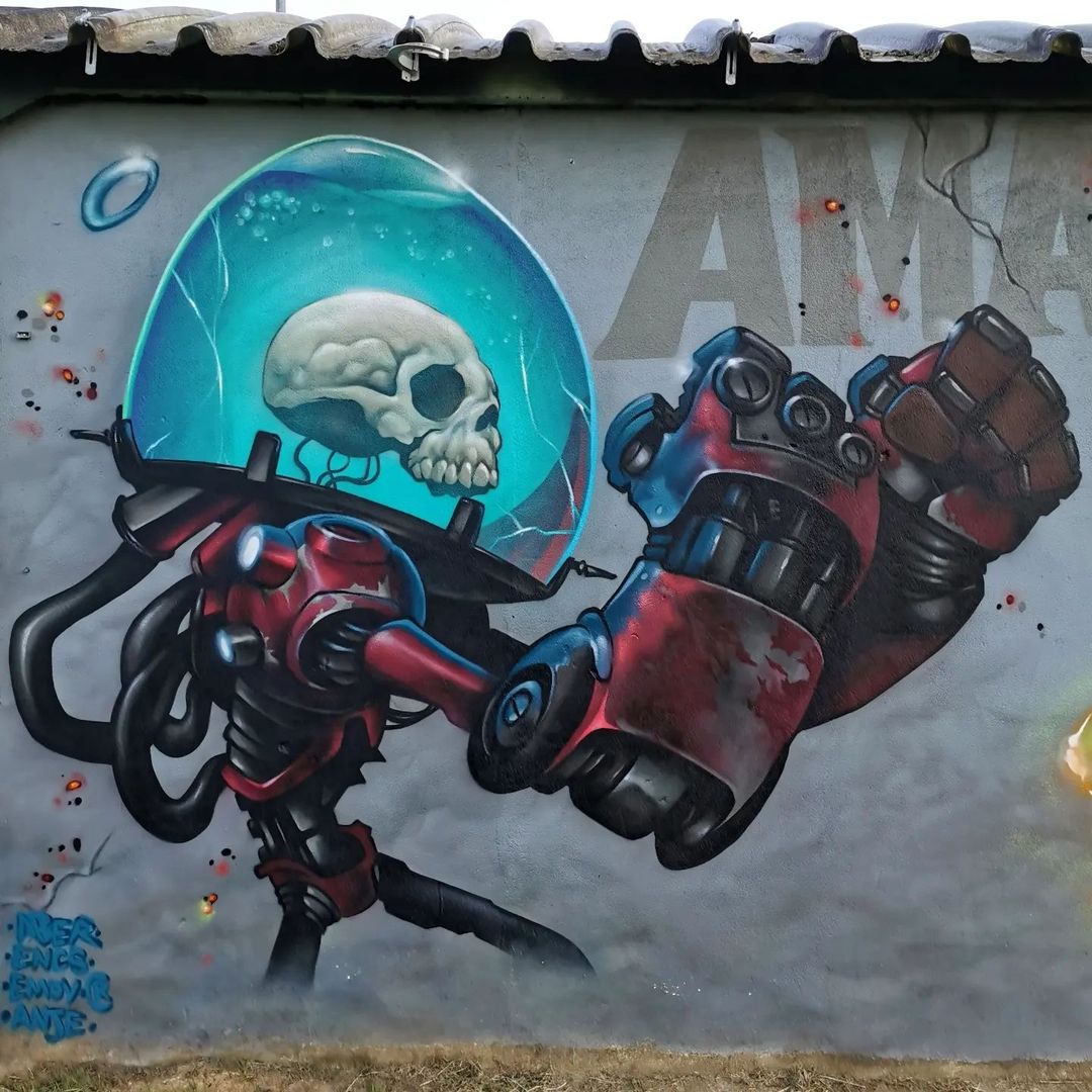 💀🧑‍🚀 #Lopsixludo 

#astrofat #astrofatshop #graffiti #streetart #guiltypleasure #urbanart #spray #spraypaint #sprayart #streetartdaily #streetarteverywhere