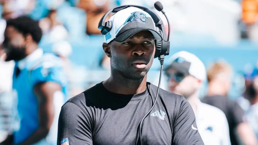 avl_mike's tweet photo. Game plan: Let Frank Reich and Scott Fitterer walk, and give Ejiro Evero a shot in the interim before he walks out the door to be a head coach for another team. https://t.co/RvrtXnVHeQ