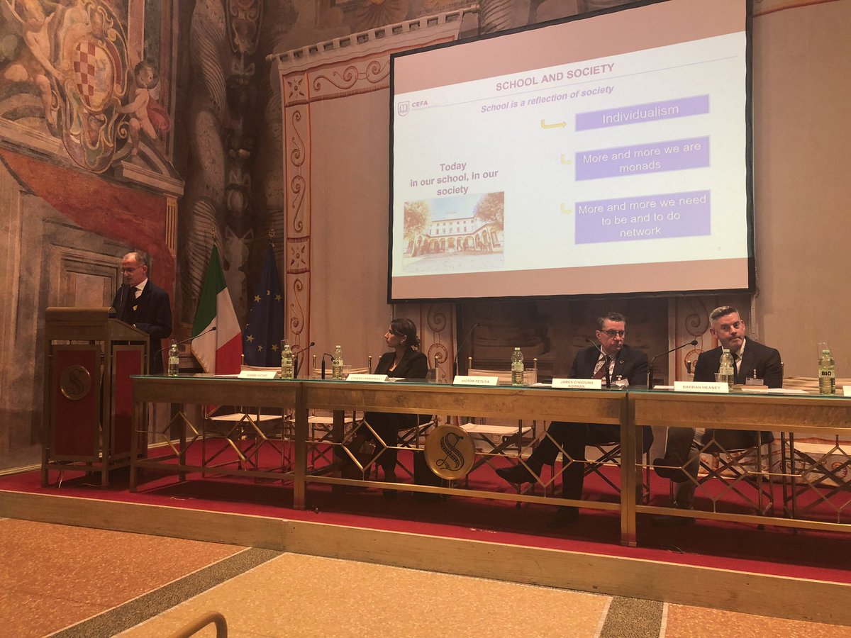 “More and more we are monads” so “More and more we need to be and to do network” thanks to Gianni Vicari, General Manager of Cefa Schools, Rome