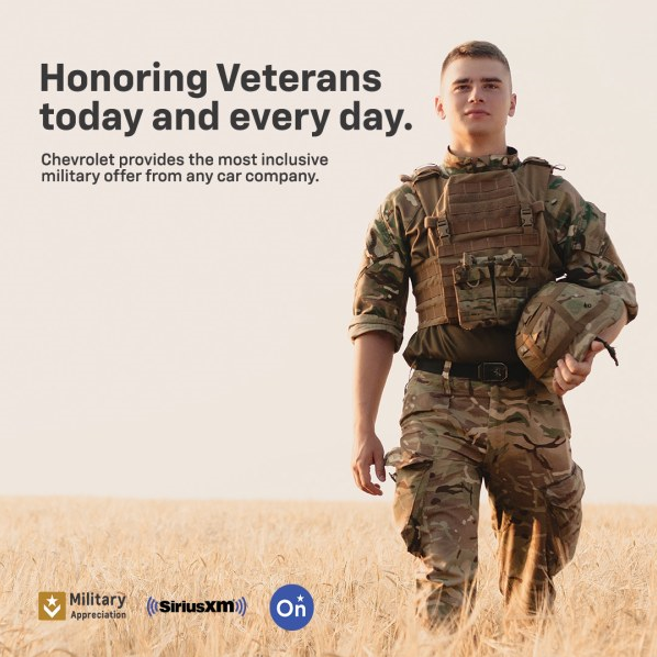 RomeoAutoGroup's tweet image. Chevy salutes are Veterans. 🙏🇺🇸 #VeteransDay #ChevySalutesOurVeterans

Visit us online to take advantage of our Military offers. rpb.li/lZIW