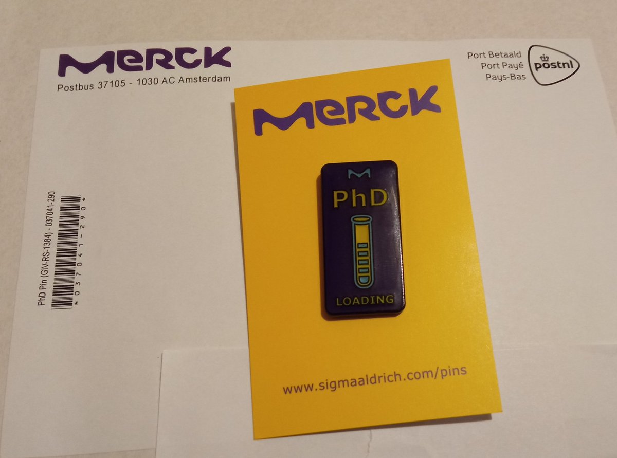 Got something to show off.
Thanks  <a href="/merckgroup/">Merck</a>
