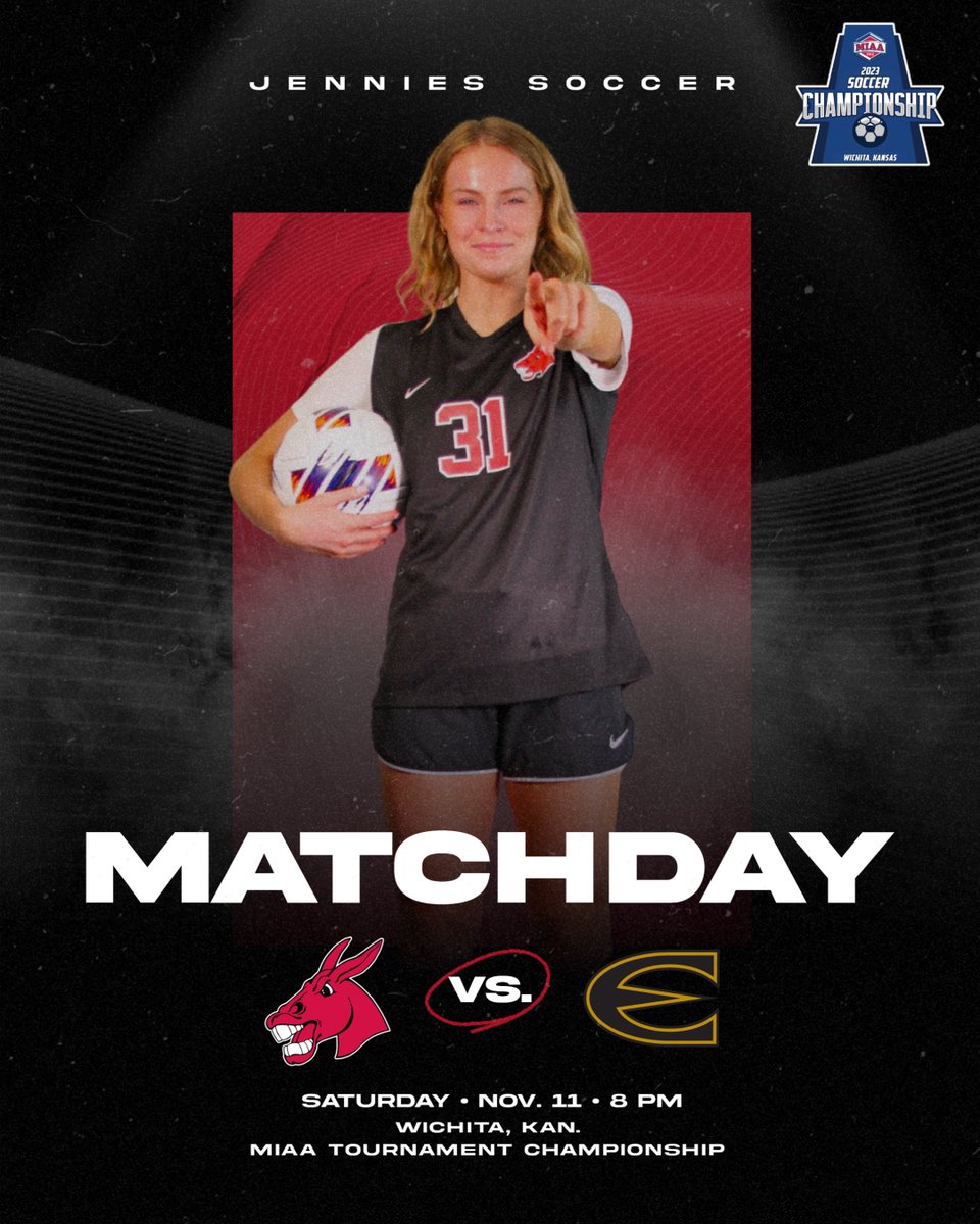 It's Championship Saturday under the lights in Wichita!

🆚 | No. 4 Emporia State
🏟️ | Stryker Soccer Complex
💻 | TheMIAANetwork.com/UCMMULES ($)
📊 | bit.ly/47aPYCM

#teamUCM