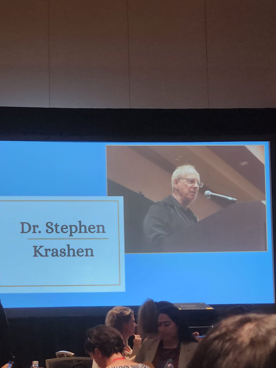 Saturday's state conference special session with Dr. Stephen Krashen🎉#TexTESOL23