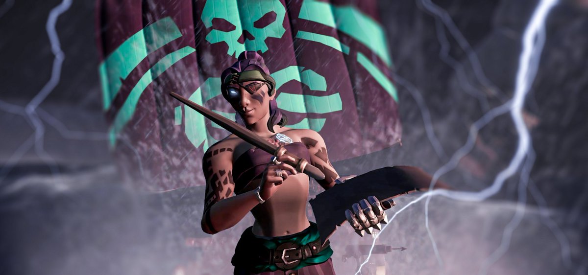 Coppertailwolf's tweet photo. HUGE thank you to @ArrtClub for Affiliate Alliance sails and tattoo! The passion you pour into the art community is truly beautiful. It's been the kindest and most creative side of SoT to witness. Thank you for all you do! @SeaOfThieves #arrtclub #arrtfuloctober https://t.co/PBYqB6ZKVJ