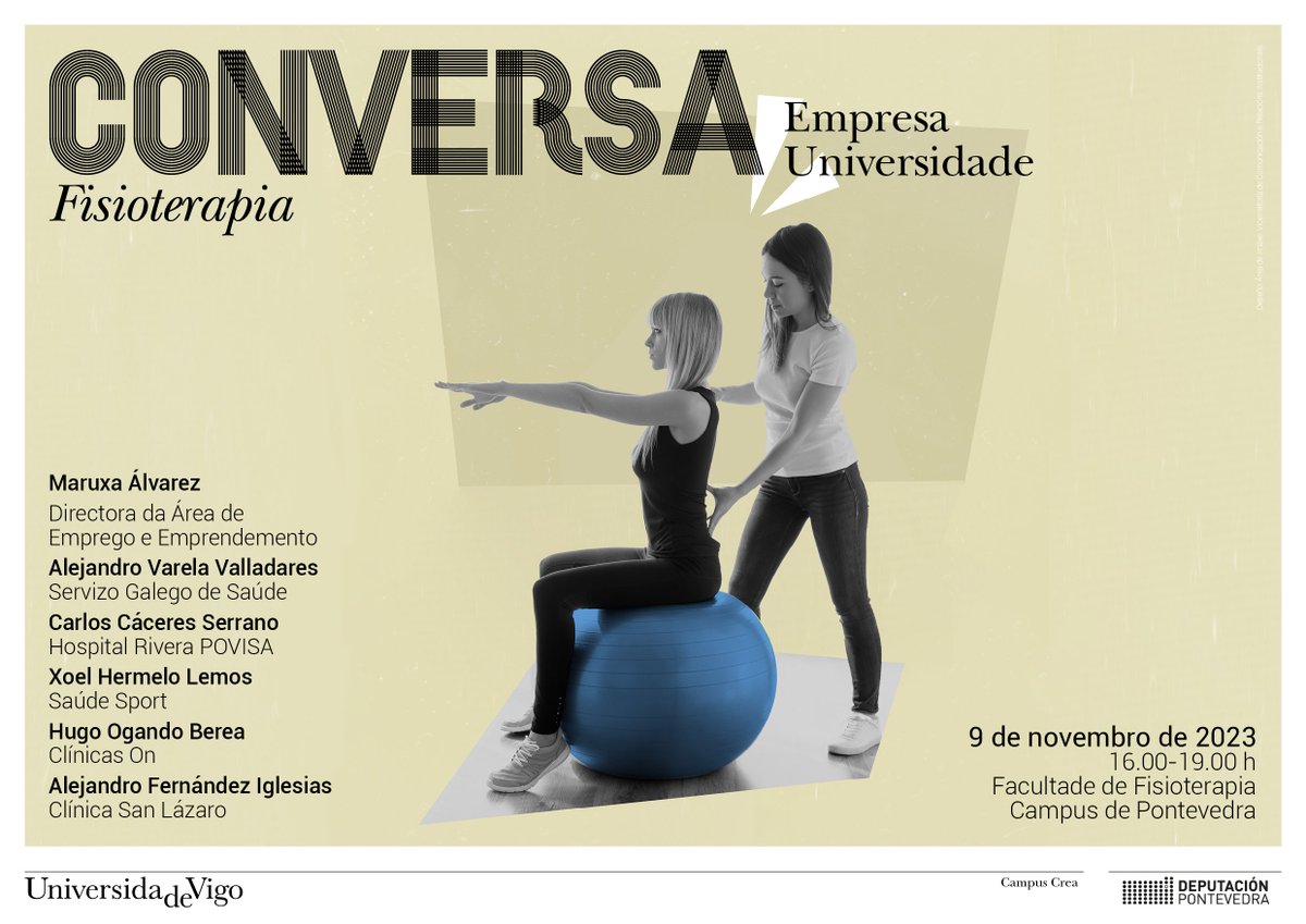 fisiouvigo's tweet photo. El pasado jueves 9 de noviembre, nuestra Facultad tuvo el honor de acoger a unos magníficos invitados en una charla sobre Empresa y Universidad. Muchas gracias a todos los participantes y a la Deputación de Pontevedra que hizo posible esta jornada.
@depo_es https://t.co/9COJ5rxQUY