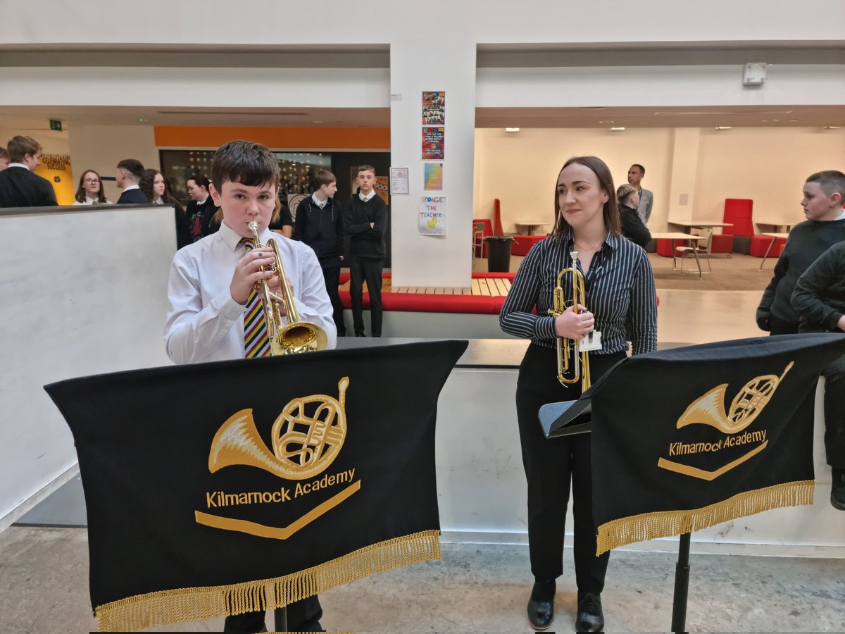 Remembrance was acknowledged this morning at KA with silence and The Last Post. Thank you to Andrew and Miss McGrath 🎺 #remembrance2023