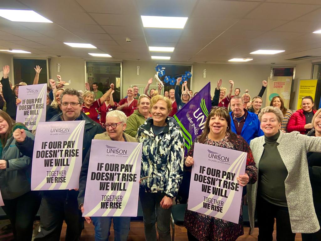 Healthcare Assistants in South Tees Hospitals UNISON health branch have been holding meetings this week to get organised! #payfairforpatientcare