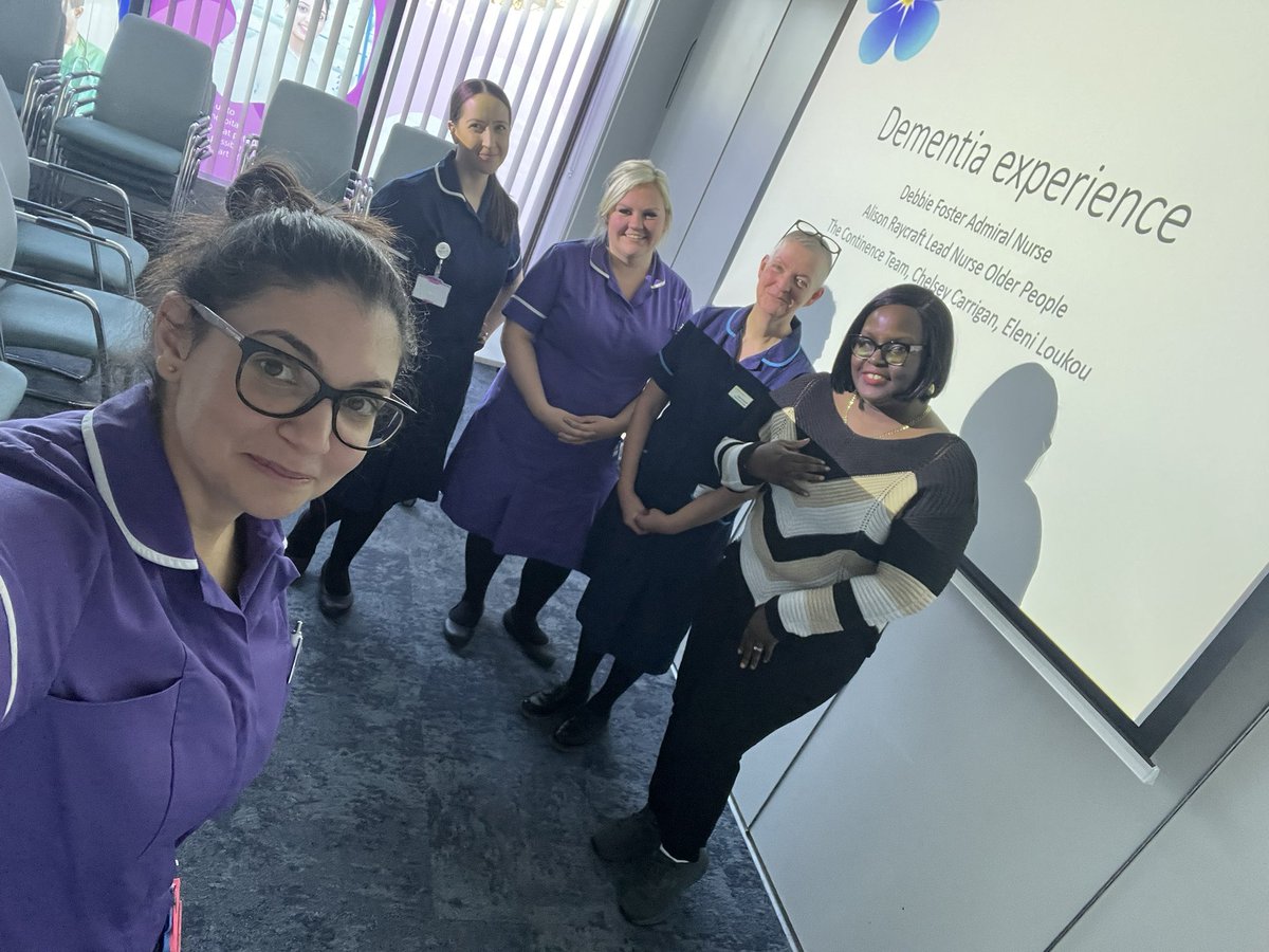Debbie Foster RNMH MSc (@debbiefosterrmn) on Twitter photo Great end to the week 🙌 doctors teaching with a taster of our dementia experience.
Grateful to work with the fabulous <a href="/AlisonRaycraft1/">Alison Raycraft</a> and <a href="/LTHCPT/">Continence Promotion Team</a> promoting good dementia care across <a href="/LeedsHospitals/">Leeds Teaching Hospitals</a> <a href="/LTHT_SIM/">LTHT Specialty & Integrated Medicine</a> Great end to the week 🙌 doctors teaching with a taster of our dementia experience.
Grateful to work with the fabulous <a href="/AlisonRaycraft1/">Alison Raycraft</a> and <a href="/LTHCPT/">Continence Promotion Team</a> promoting good dementia care across <a href="/LeedsHospitals/">Leeds Teaching Hospitals</a> <a href="/LTHT_SIM/">LTHT Specialty & Integrated Medicine</a>