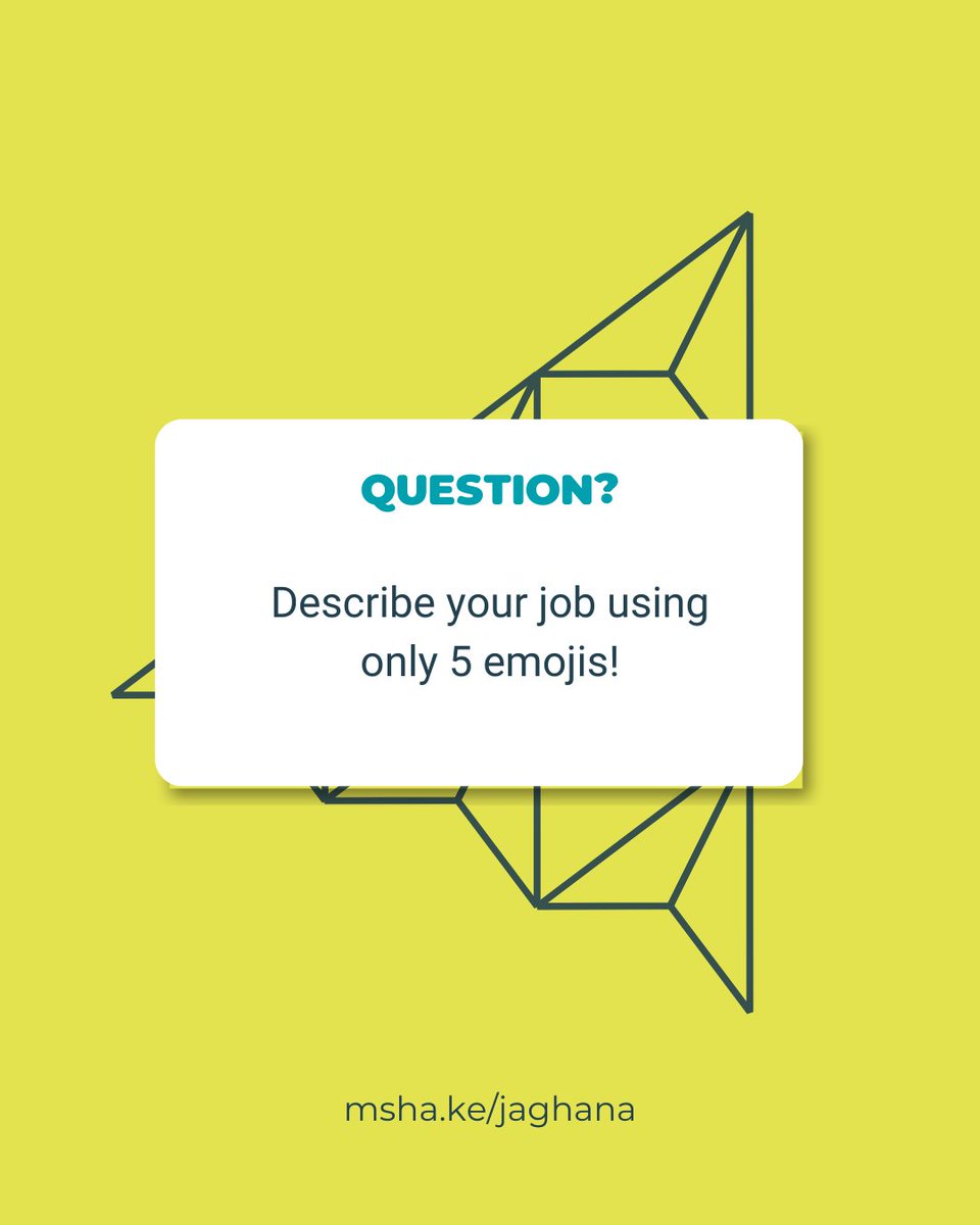 ja_ghana's tweet image. It's a fun Friday!

Describe your job in 5 emojis and tag a colleague to do the same! 🚀🌐💼🔍 

#WorkLifeEmoji #CareerVibes #WorkReadiness #JAGhana #InspireYouth #FunFriday