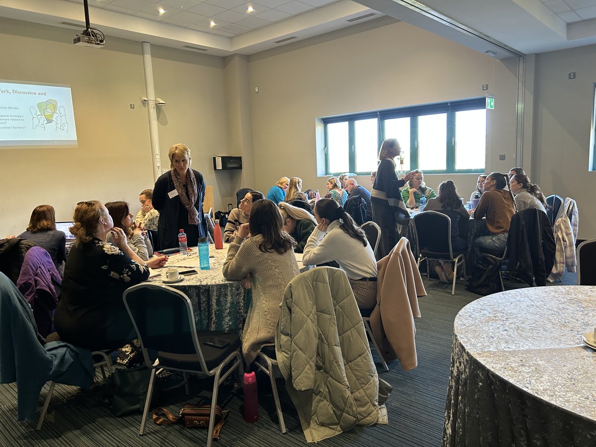 It was an honour to welcome Dr Susan Bazyk, Director of Every Moment Counts and Carol Conway OT to UL today. Thank you for an inspirational workshop. 
@judipettigrew <a href="/eimer_n/">Eimer Ní Riain</a> #SAH