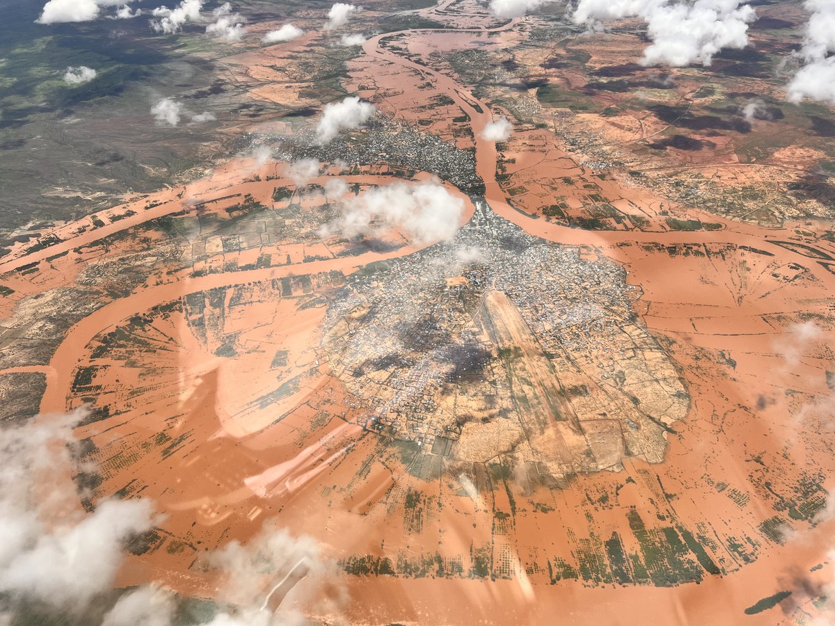 Luq town upstream not faring any better.