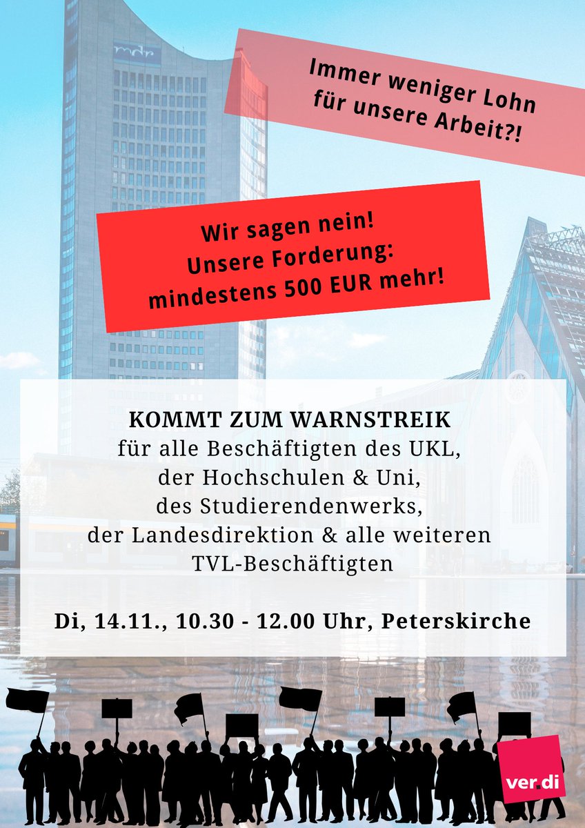 Spread the word, dear TVL-collegues - Aktionen finden auch in anderen Städten statt! ✊ Wir wollen an den Unis langfristig Stärke aufbauen, damit in den nächsten Tarifrunden auch Themen wie Befristungen, Arbeitsverdichtung, Abhängigkeitsverhältnisse usw. verhandelt werden können!