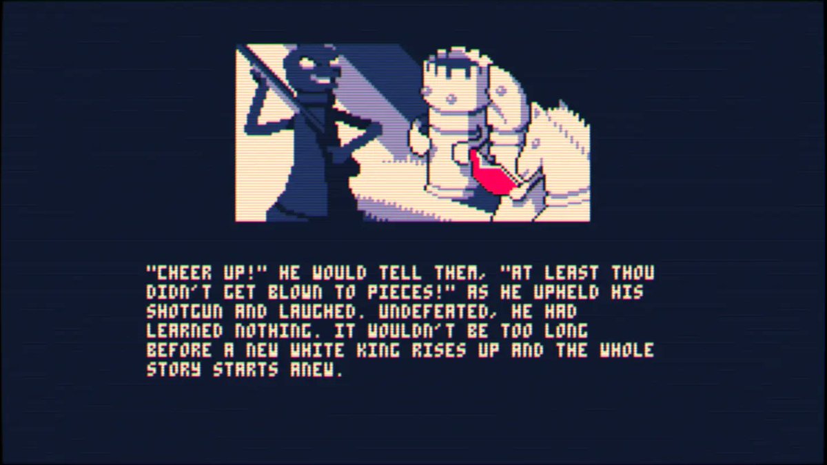 Jaconian's tweet image. Our article today takes a look at the hilariously titled Shotgun King: The  Final  Checkmate from @PUNKCAKE_delice where you solo a game of chess playing as a King armed with a shotgun:

stageselectstart.blogspot.com/2023/11/game-e…

#GameEXP #ShotgunKing #PUNKCAKEDélicieux #StageSelectStart