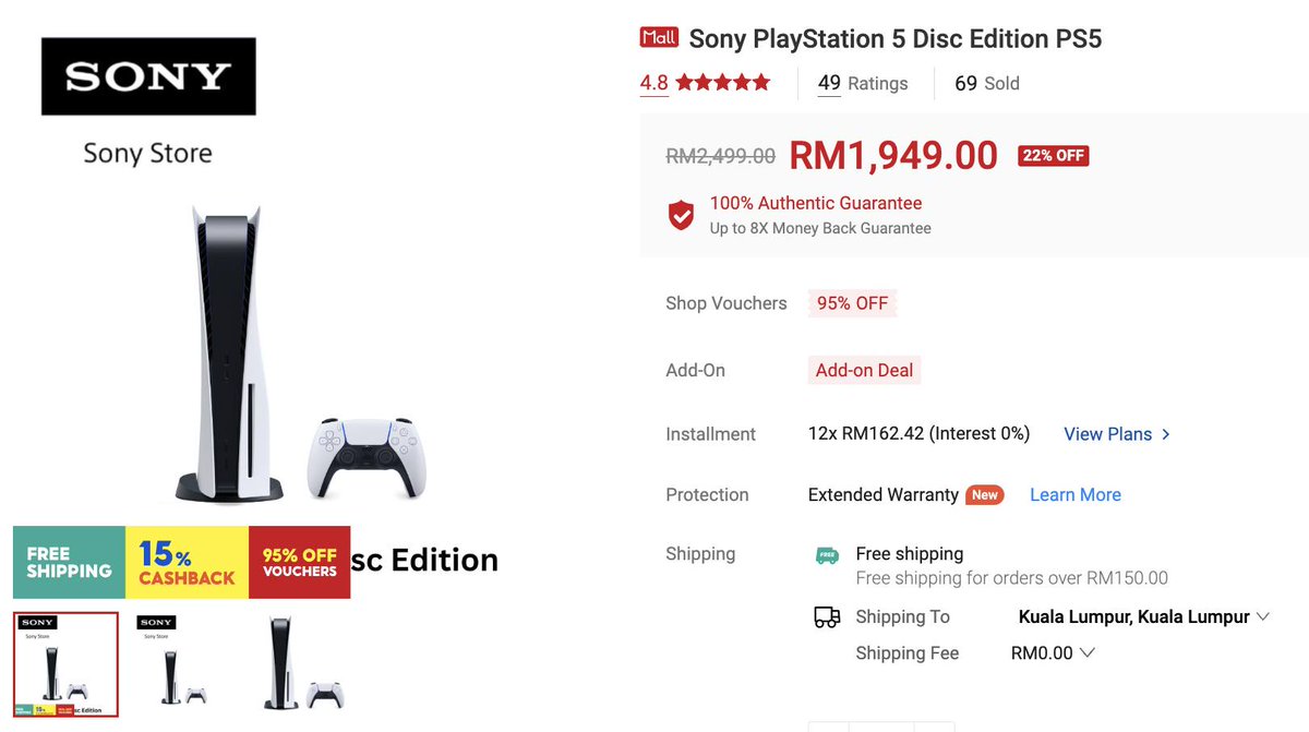 PlayStation 5 kini RM1949 shope.ee/508KVZqVin