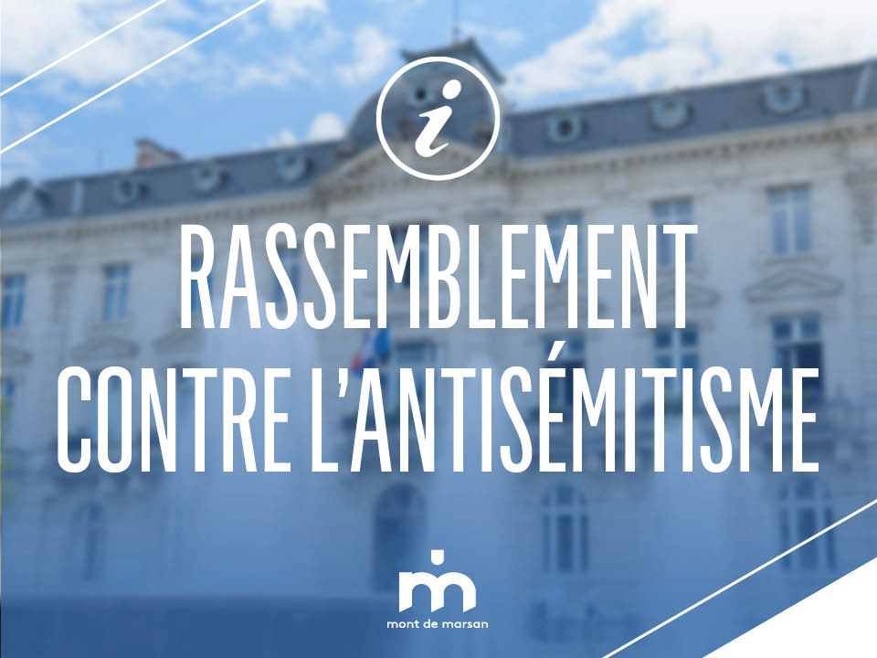 🇫🇷CITOYENNETÉ : Face à la montée de l’antisémitisme depuis plusieurs semaines, les Montois sont invités à se rassembler ce dimanche à 15h devant la préfecture (📍24 rue Victor Hugo) pour partager l’appel lancé par l’Association des Maires de France vu.fr/AqnqH