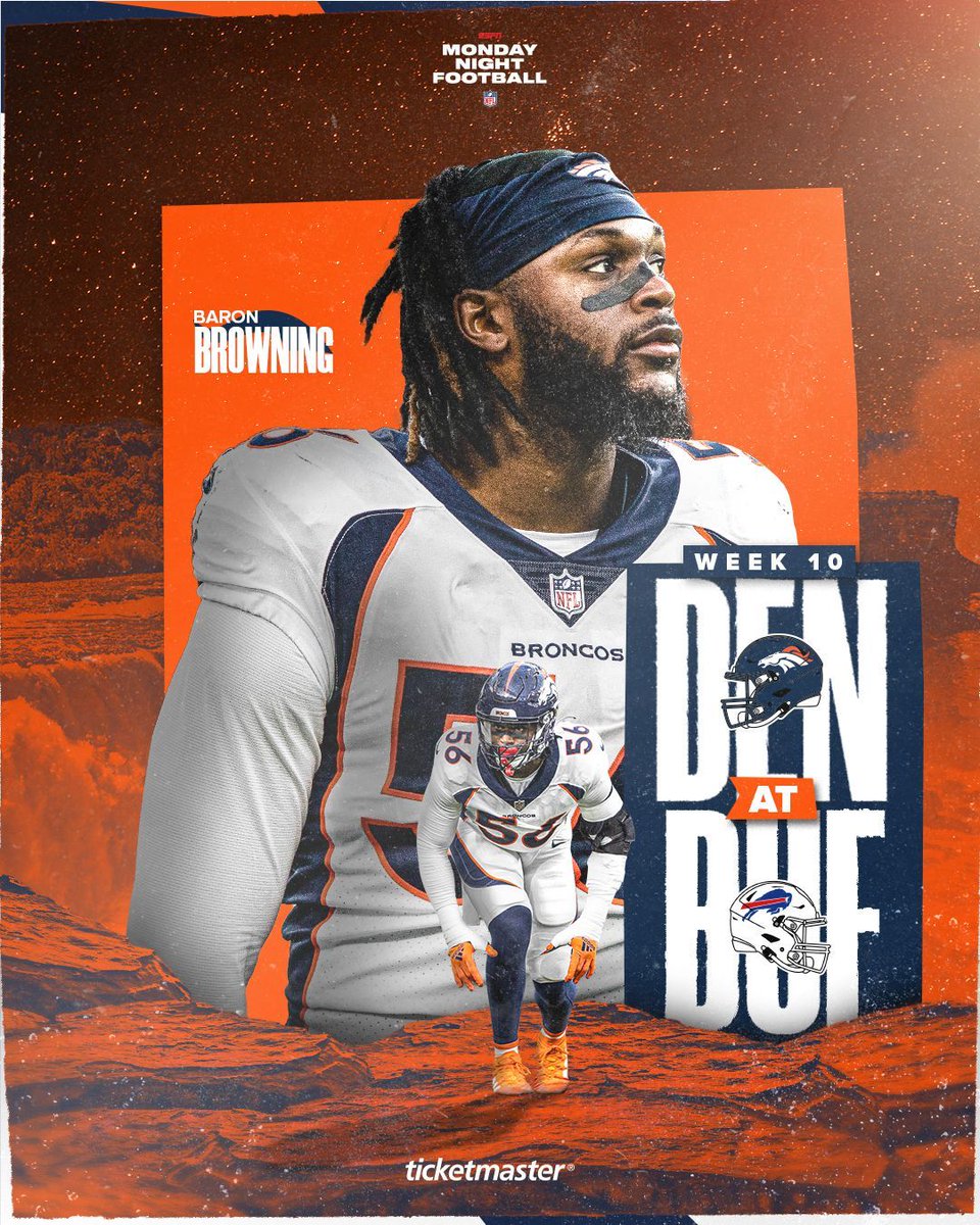 All eyes on us for #MNF. 🤩

@baronbrwnng x #DENvsBUF