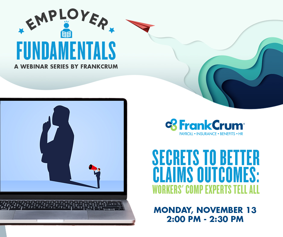 Join us MONDAY for a LIVE WEBCAST 🖥️, where our own Kathryn Butkus sits down with special guest FWCI's Hector Cano to discuss pay information requirements and best practices. Register now! 📷 hubs.li/Q027CpRX0 #EmployerFundamentals #WorkersComp #EmployerTips #Webinar