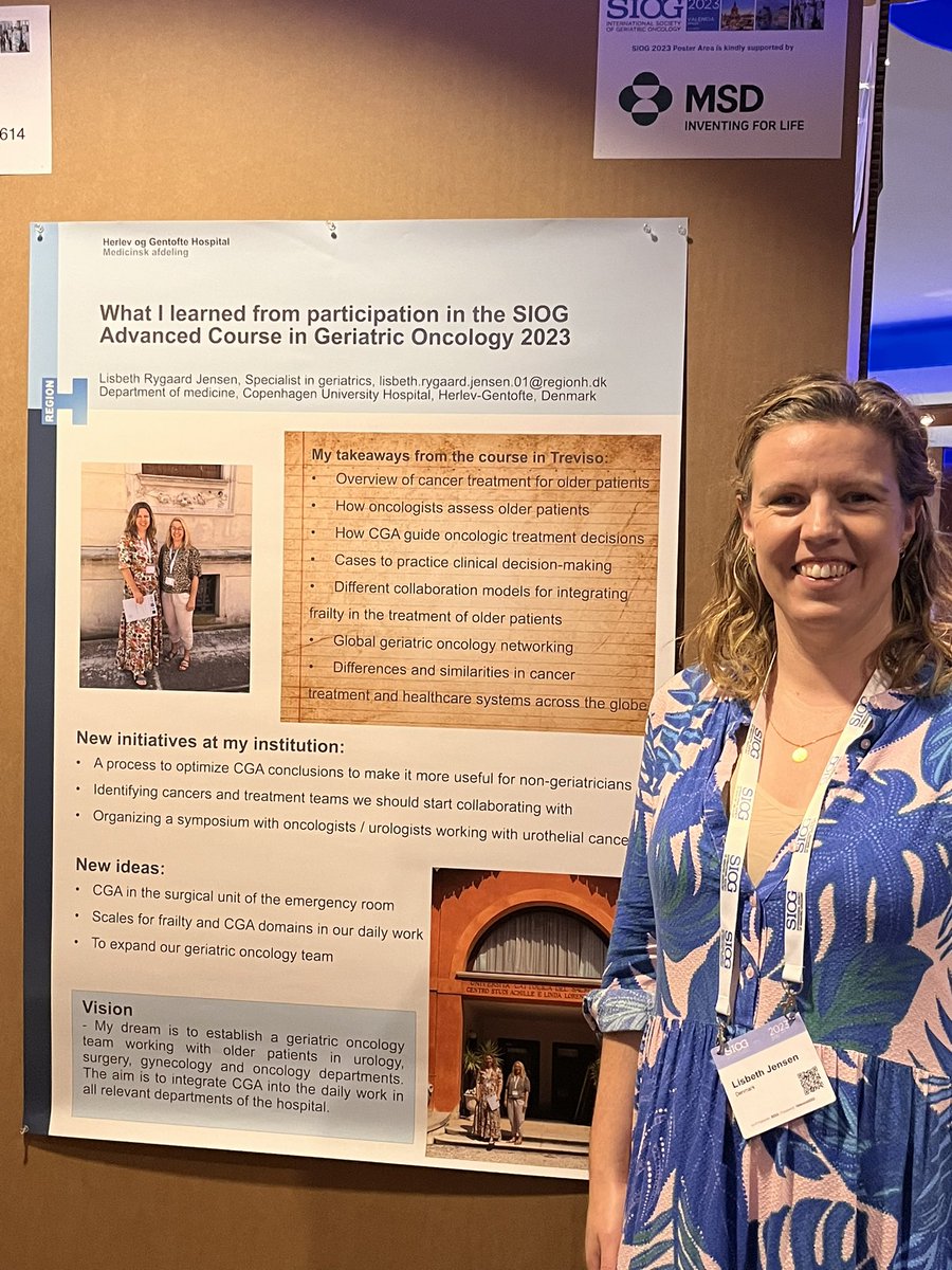 Take Home Message from the #gerionc advanced course in Treviso:  how to integrate CGA and frailty in cancer treatment. And great global networking! #SIOG2023 #DCCCage