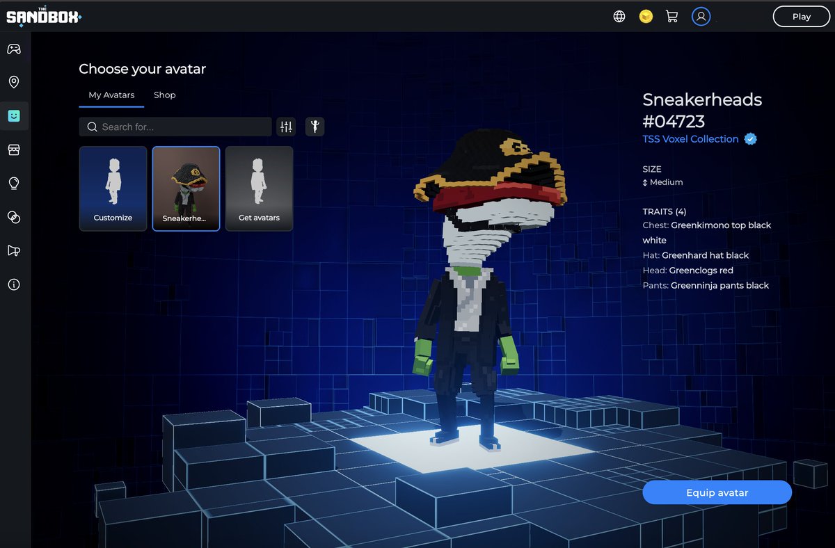 TSSnft's tweet photo. ๐ขAttention Sneakerheadz! The moment has arrived โ Voxel Collection is now live on @TheSandboxGame! ๐๐
Equip your avatar now: https://t.co/Z1bYSXgzm0
#VXCollection #Hyperia #TSS #TheSandbox https://t.co/g7ojcIupIO
