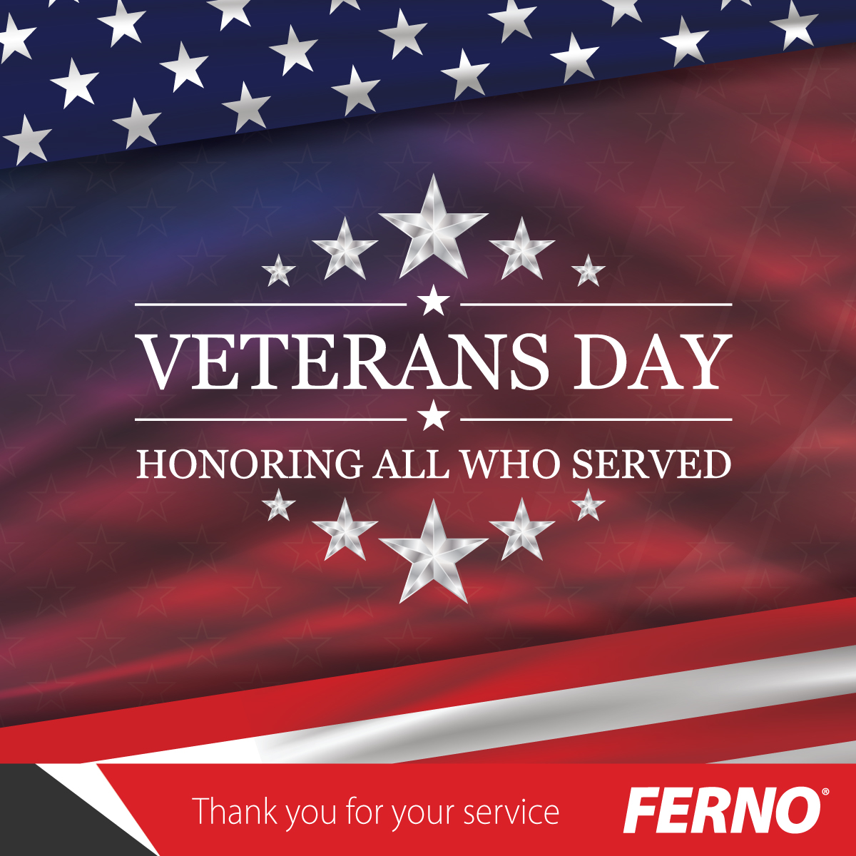To all of you who hold the distinguished title of “Veteran.” 

Today, we honor you, your service, and the sacrifices that you and your families have made. 
We will continue to remember your contributions not just today, but every day. 

Thank you. 🇺🇸

#VeteransDay