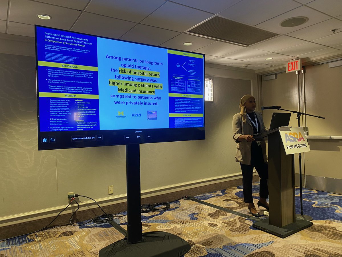 Chad M Brummett (@drchadb) on Twitter photo Bummer to miss #ASRAFALL23 but I know that our two AMAZING <a href="/umichmedicine/">Michigan Medicine</a> students will represent well. Already hearing positive things about <a href="/LimiSharif/">Limi Sharif</a> presentation and Caroline Zubieta #Michigan #GoBlue
<a href="/ASRA_Society/">ASRA Pain Medicine</a> Bummer to miss #ASRAFALL23 but I know that our two AMAZING <a href="/umichmedicine/">Michigan Medicine</a> students will represent well. Already hearing positive things about <a href="/LimiSharif/">Limi Sharif</a> presentation and Caroline Zubieta #Michigan #GoBlue
<a href="/ASRA_Society/">ASRA Pain Medicine</a>