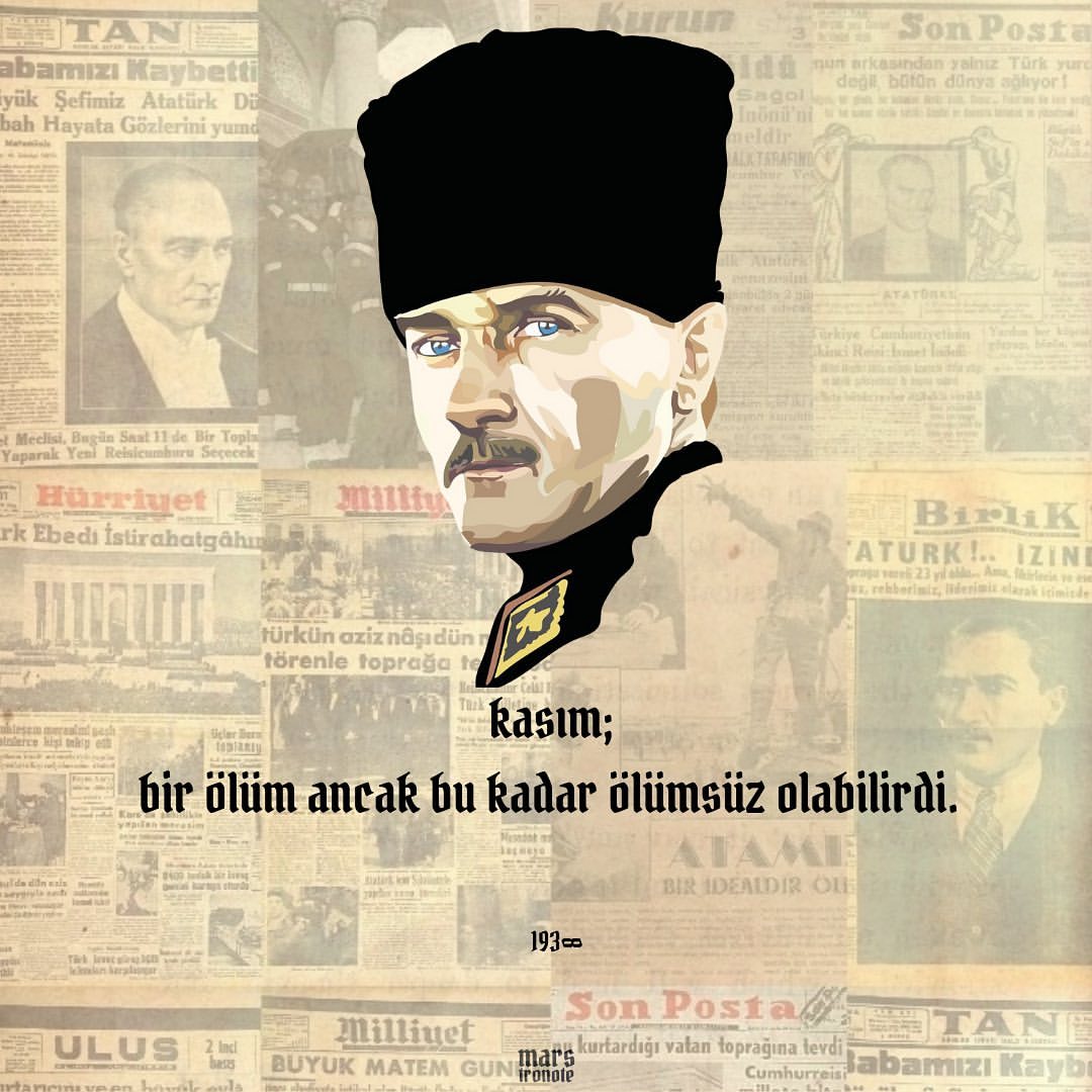 Bir ölüm ancak bu kadar ölümsüz olabilirdi...

#10Kasım1938 #Atatürk #sonsuzakadarsonunakadar