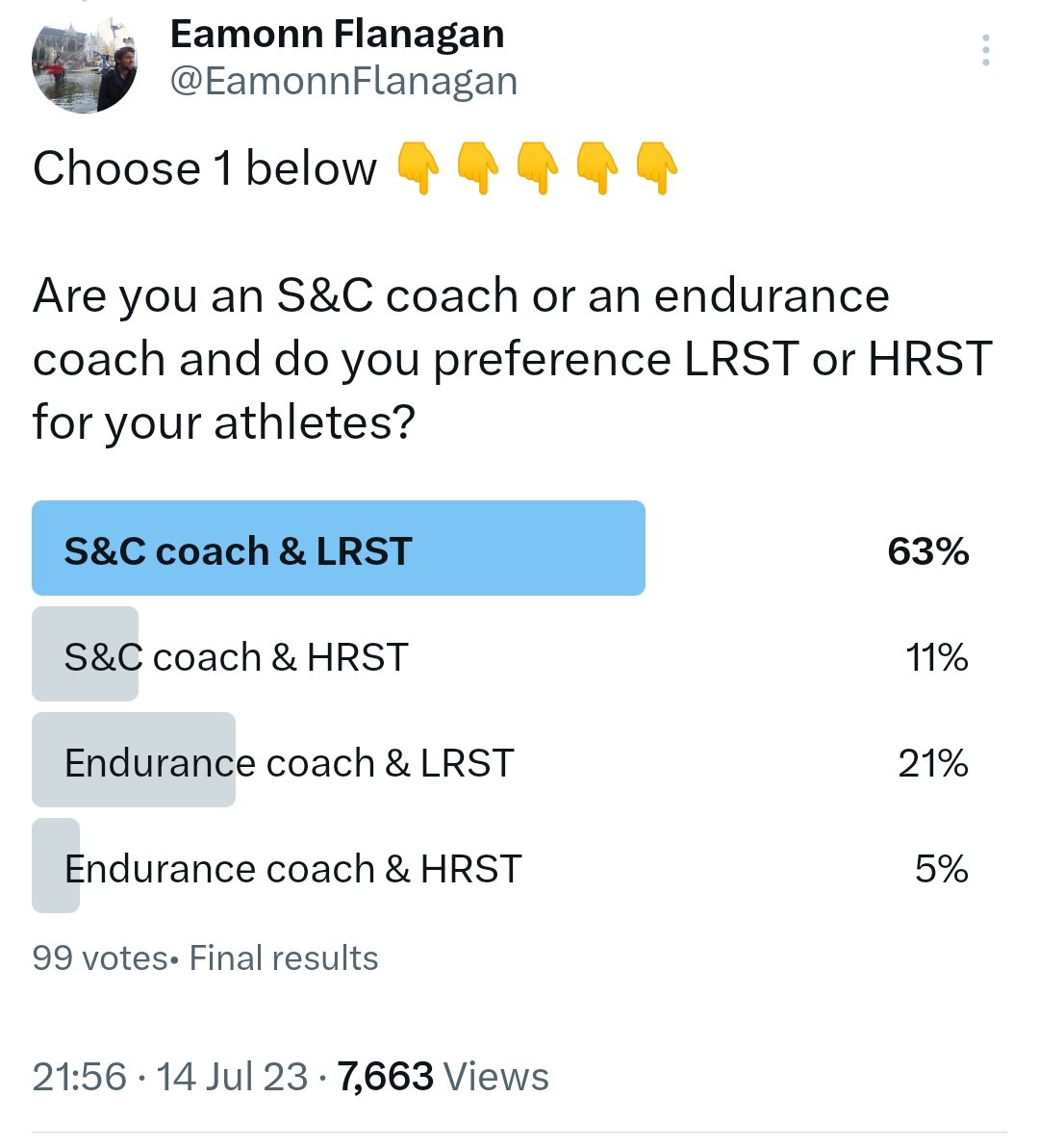 Eamonn Flanagan (@eamonnflanagan) on Twitter photo High-rep vs Low-rep strength training for endurance athletes 👇
A systematic review & meta-analysis from <a href="/FrankNugent10/">Frank Nugent</a>
🏋️ HRST = High rep strength training.
>12 reps per set; <67% 1RM; short rest periods
🏋️♀️ LRST = Low rep strength training.
<12 reps per set; >67% 1RM; >90s High-rep vs Low-rep strength training for endurance athletes 👇
A systematic review & meta-analysis from <a href="/FrankNugent10/">Frank Nugent</a>
🏋️ HRST = High rep strength training.
>12 reps per set; <67% 1RM; short rest periods
🏋️♀️ LRST = Low rep strength training.
<12 reps per set; >67% 1RM; >90s
