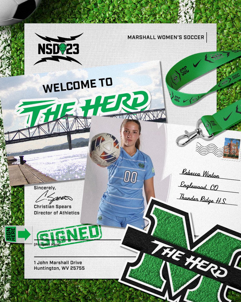 From Thunder Ridge High School to the Thundering Herd, welcome Rebecca Winton!! ⛈ 

#WeAreMarshall