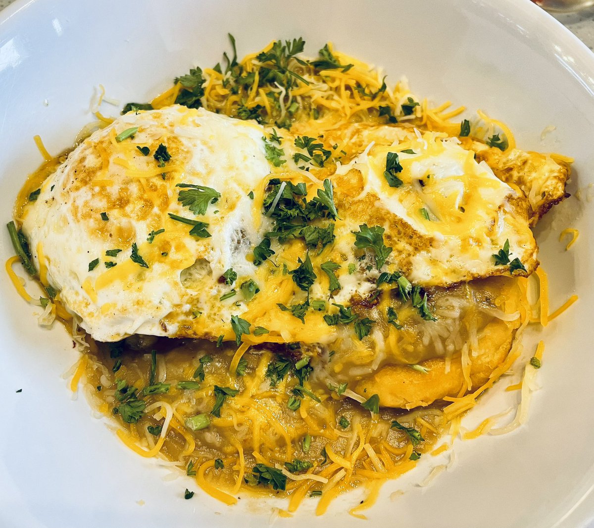 jasonbarfield's tweet photo. I guess this is a @C_USAEats and @WACeats_ collaboration. Pretty killer breakfast this morning in Arlington at @breakfastbroth3. Randomly picked this place out on the map and decided to give it a try. It was incredible. Biscuits with a Cajun gravy and cheese and eggs over medium https://t.co/9s9kJ2zl0p