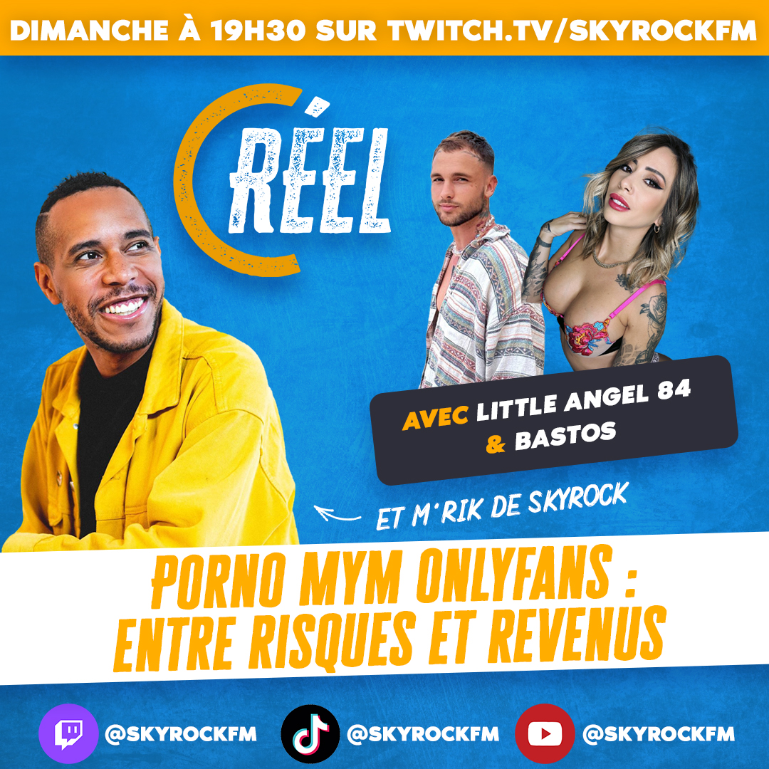 Skyrock FM on X: Rendez-vous ce dimanche pour CRéel - Porno  MYM   OnlyFans : Entre risques et revenus présenté par @Mrik avec Little Angel 84  & Bastos 🤝 🟣 t.co6C9efN98dn