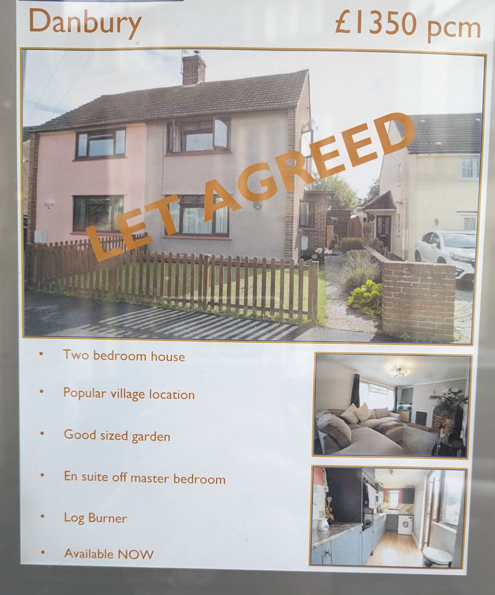 Ex-council semi in Essex village, now privately let at £1350 a month.