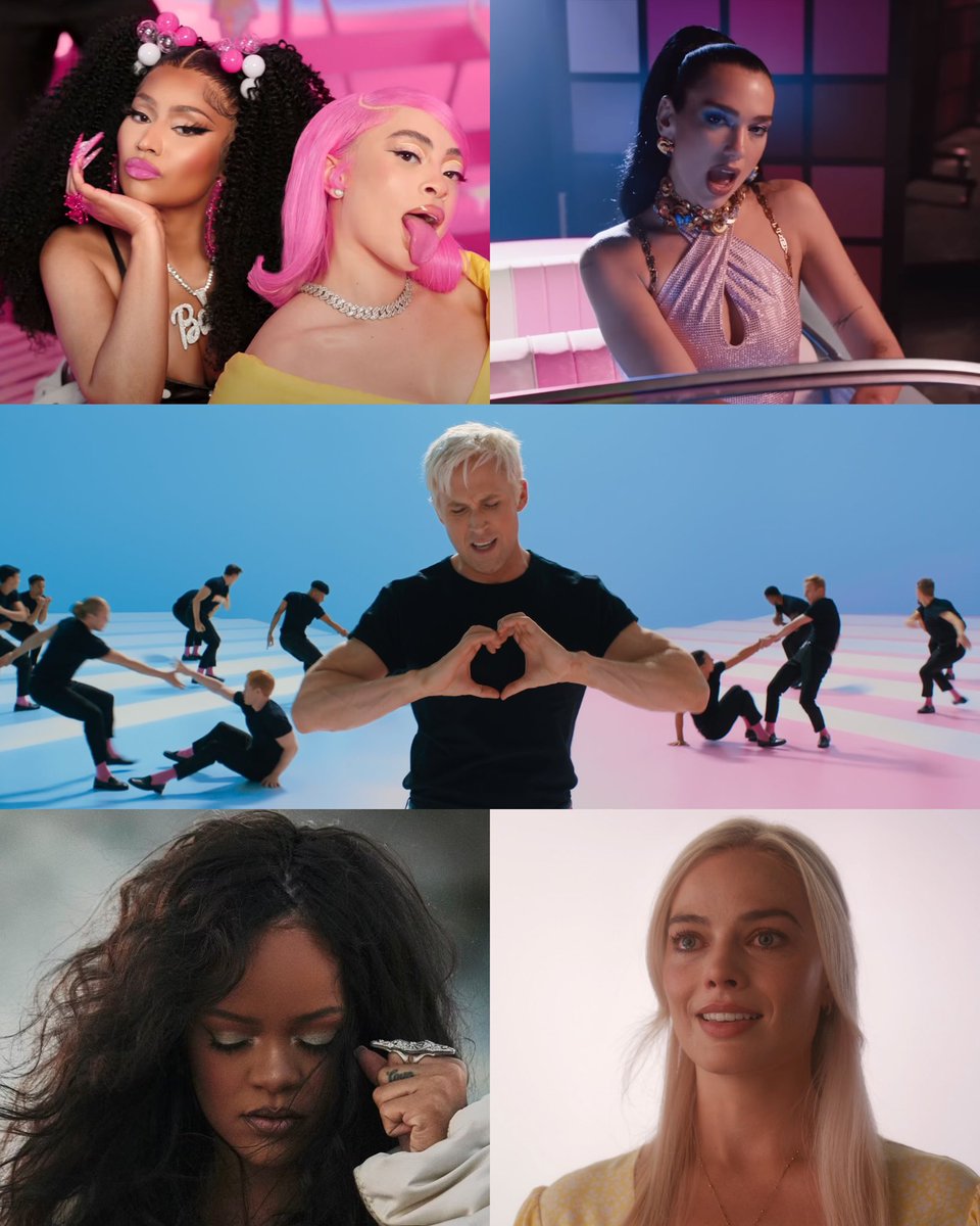 The nominees for Best Song Written For Visual Media at the #GRAMMYs Barbie World - Nicki Minaj & Ice Spice Featuring Aqua Dance The Night - Dua Lipa I’m Just Ken - Ryan Gosling Lift Me Up - Rihanna What Was I Made For? - Billie Eilish