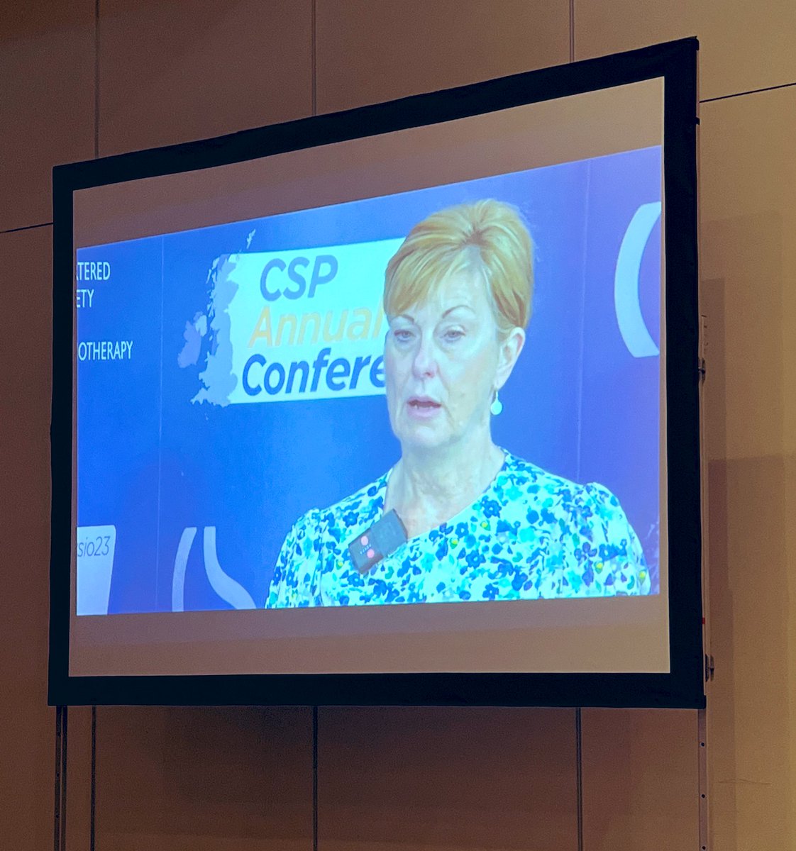 @KMiddletonCSP on screen for the last time for the country conferences! 

Plenty more to come before the end of the year but a huge thank you from me for being such a forward thinking, fantastic leader and boss! #Physio23