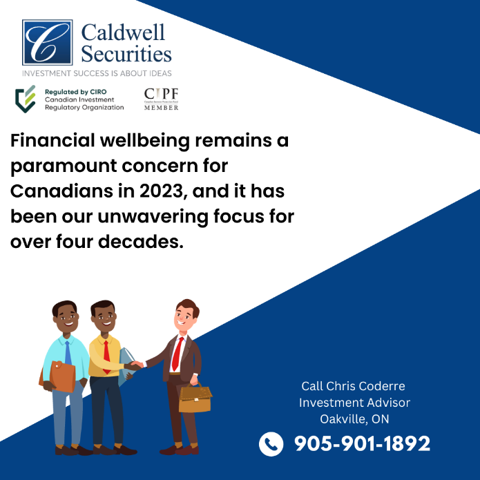 CCoderreWealth's tweet image. Financial wellbeing is a top priority for Canadians in 2023.
Let us explore with you the trending topics that matter most, from investing and interest rates to inflation and the economic landscape in Canada.
#FinancialWellbeing #MoneyMatters #CaldwellSecurities