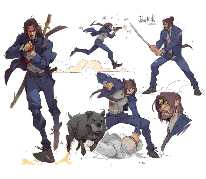 Interesting ! #JohnWick animated 